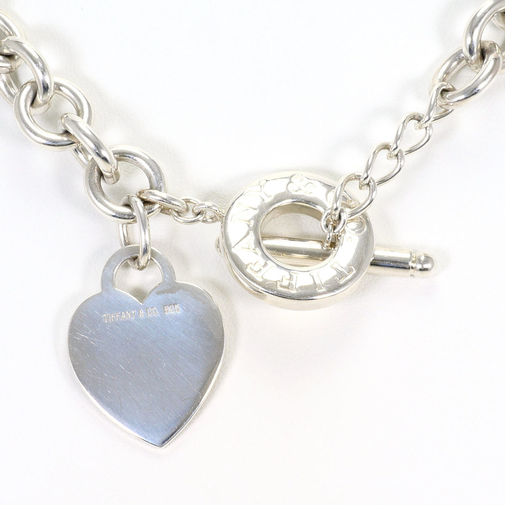 Tiffany & Co. Return to Heart Tag Silver Necklace, Total Weight 79.4g, 40cm, ...